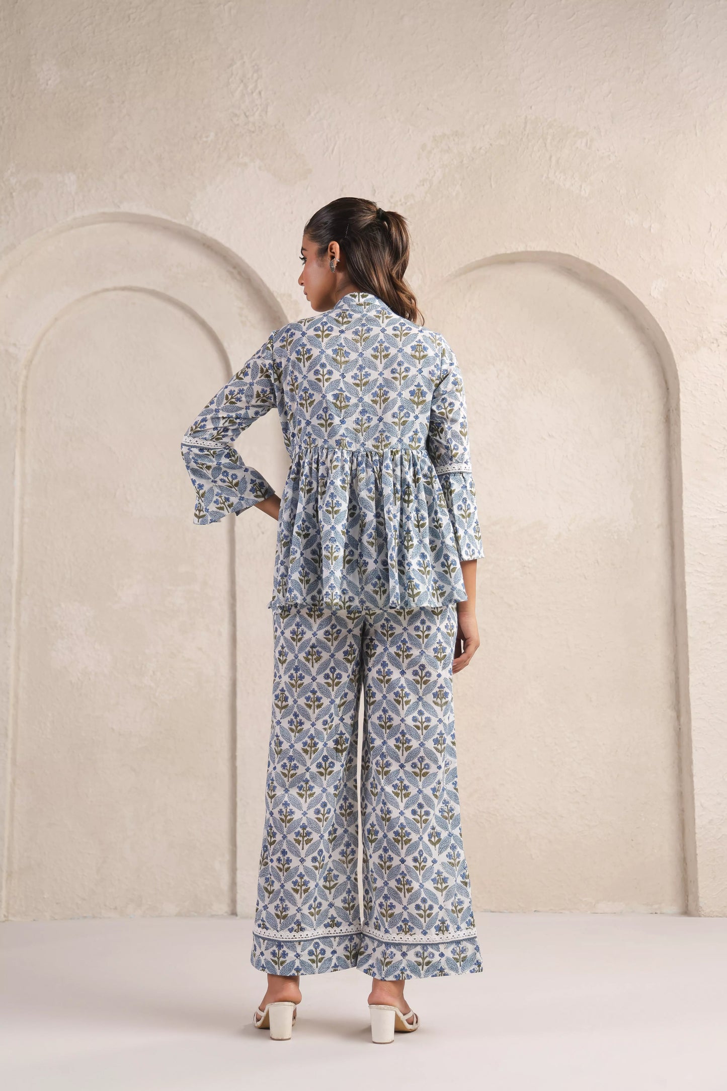 Blue Blossom Co-ord Set