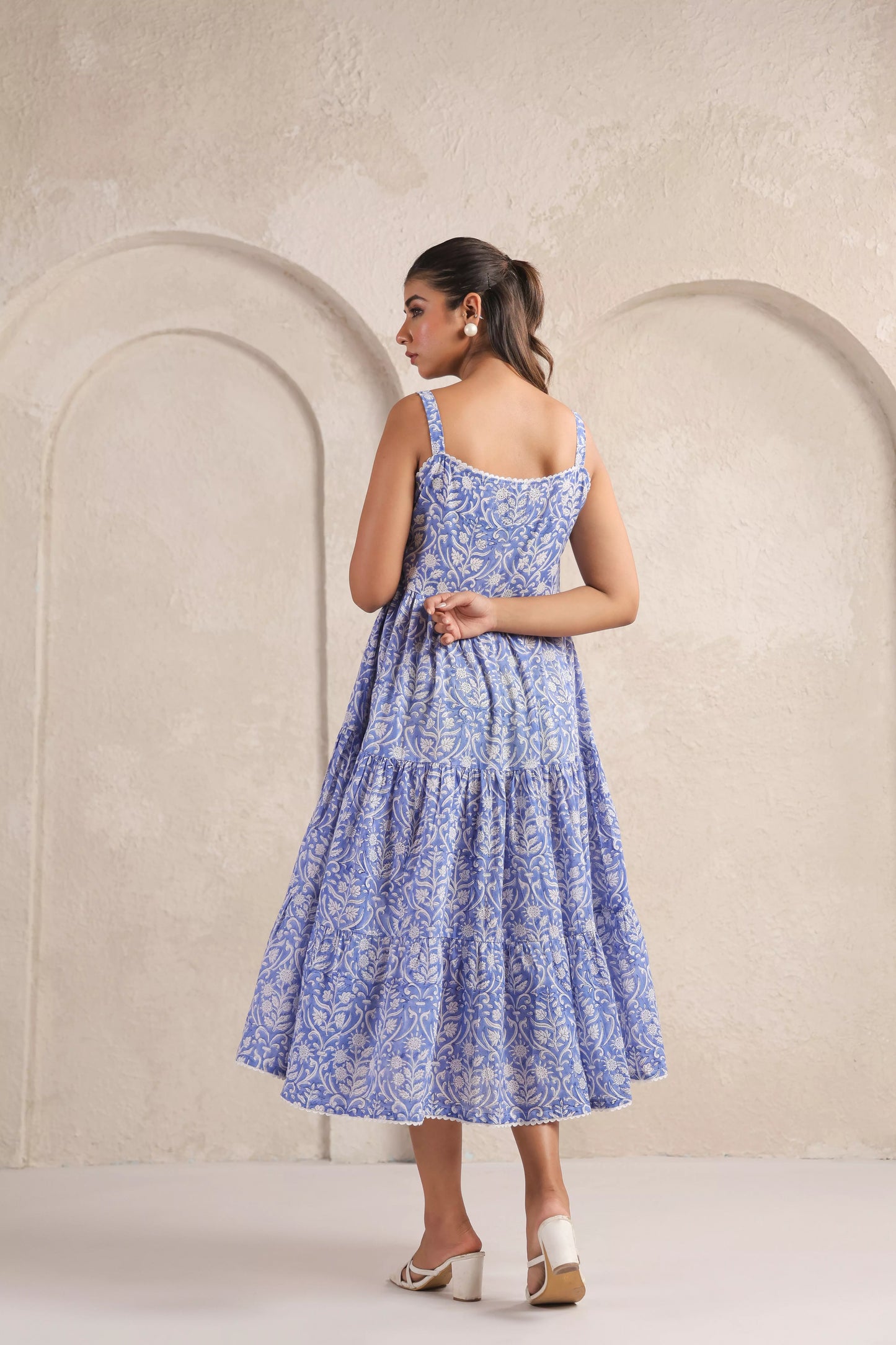 Blue Mirage Sleeveless Dress