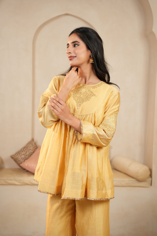 Sunlit Dori Chanderi Coord