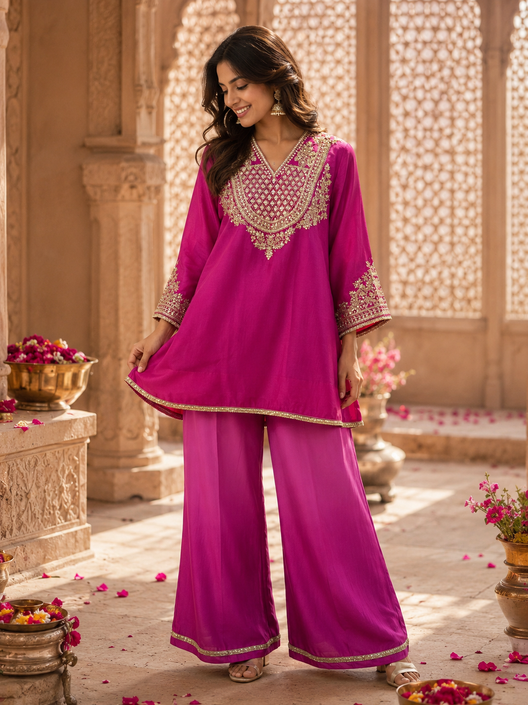 Royal Fuchsia Dori Work Co-ord