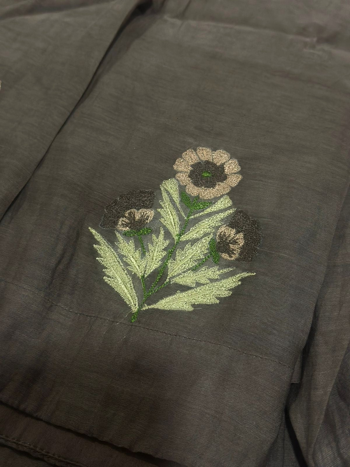 Terra Embroidered Chanderi Dress