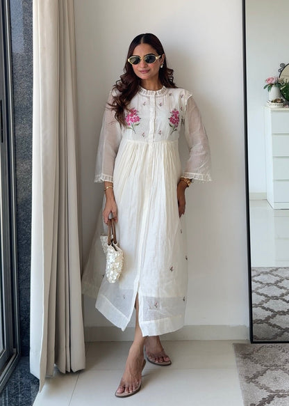 White Frill Dress