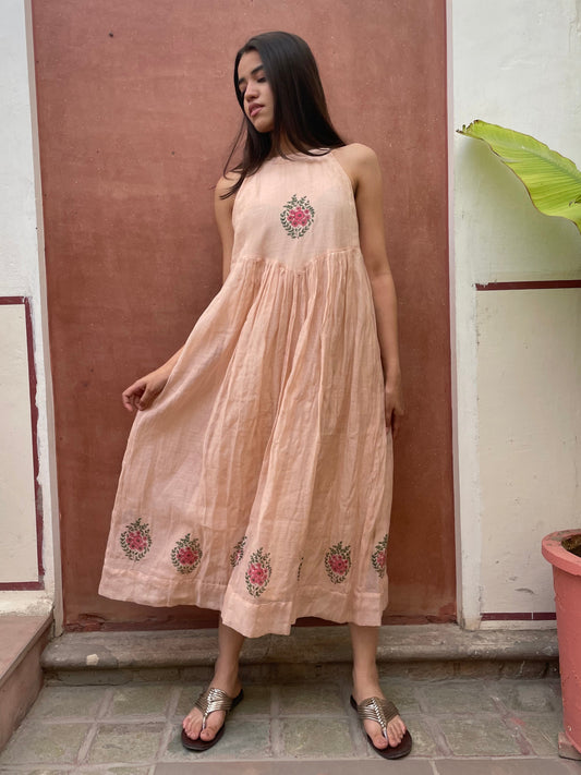 Rose Halter Dress