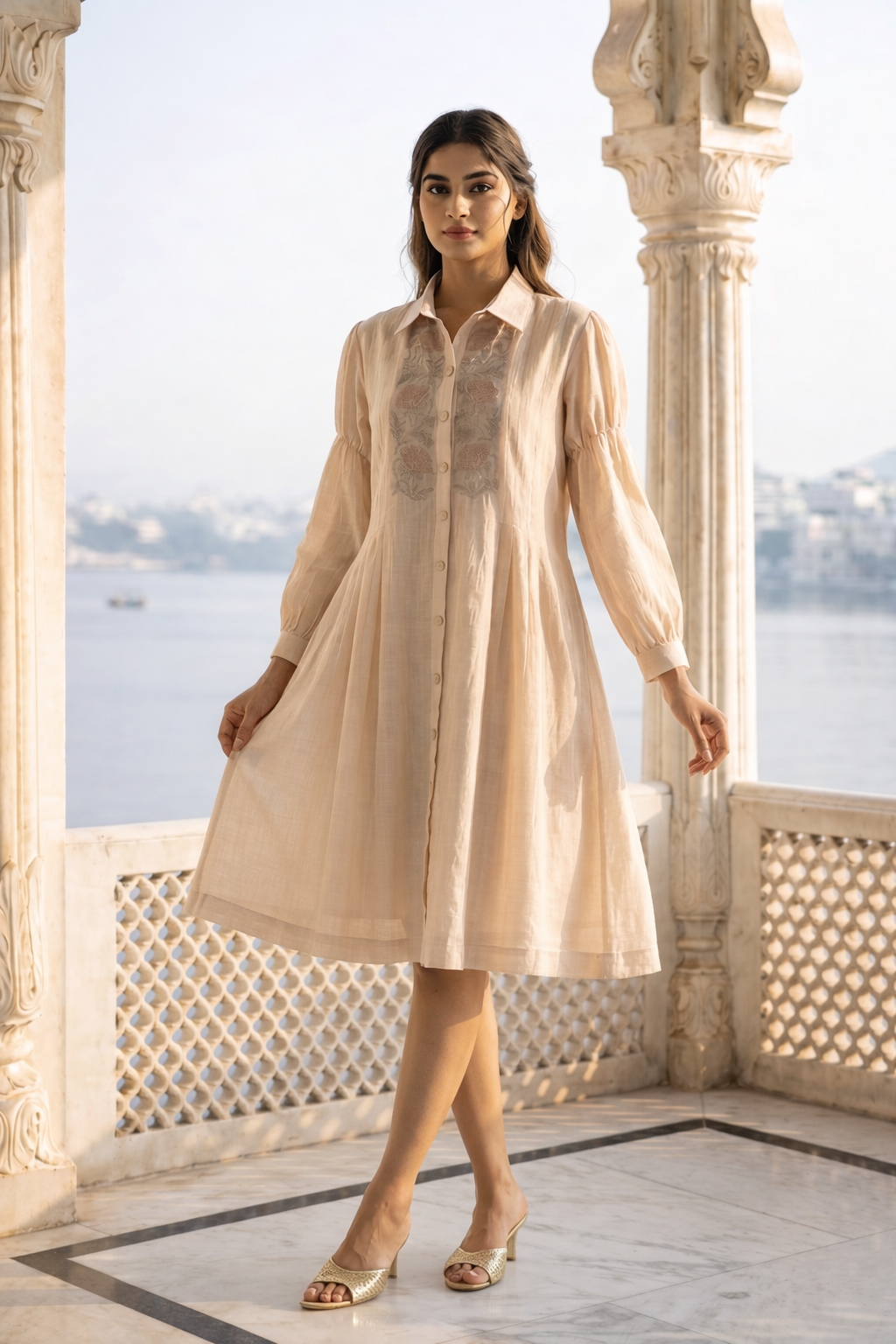 Peach Bloom Dress