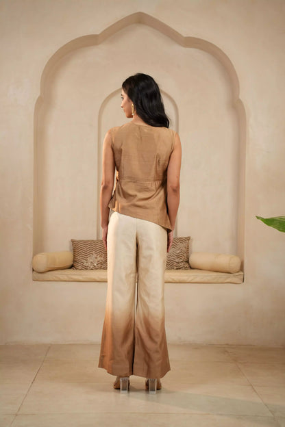 Earthy Ombre Chanderi Coord