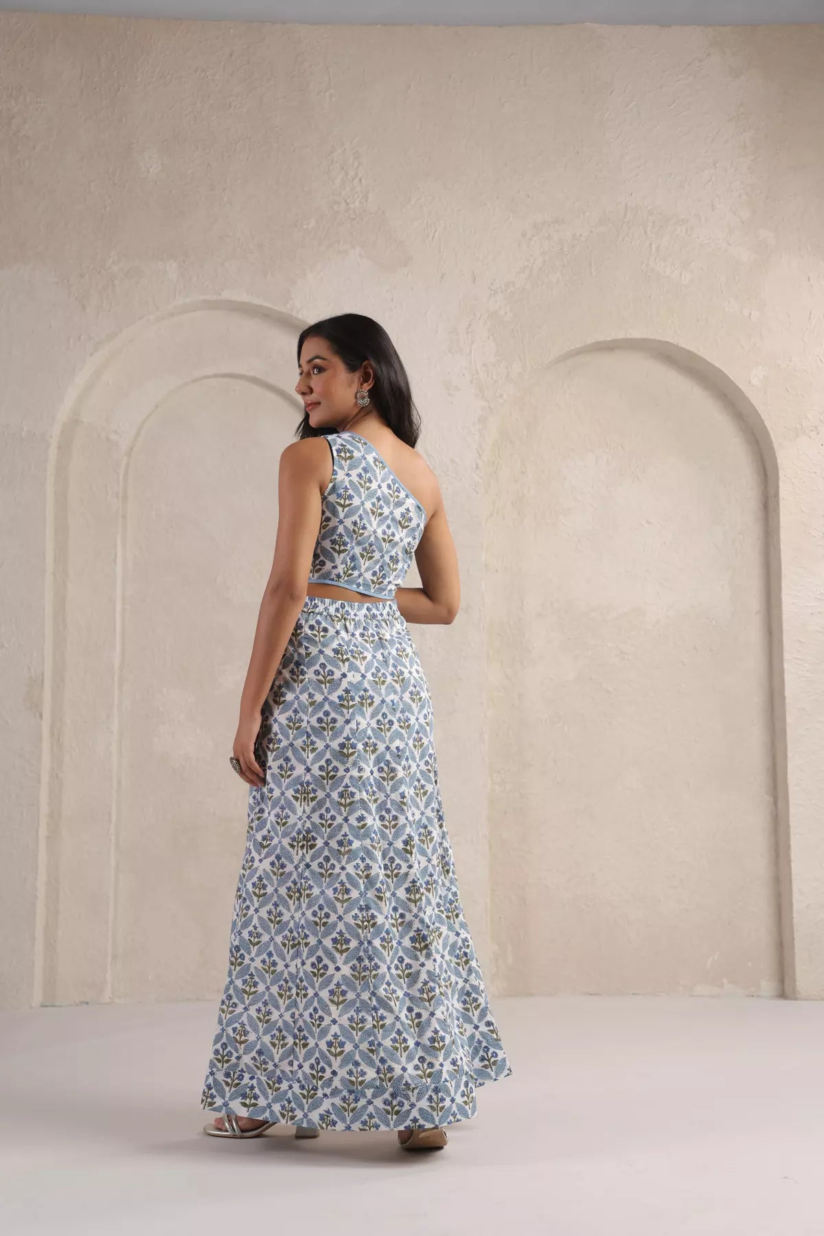 Blue Blossom Skirt Co-ord