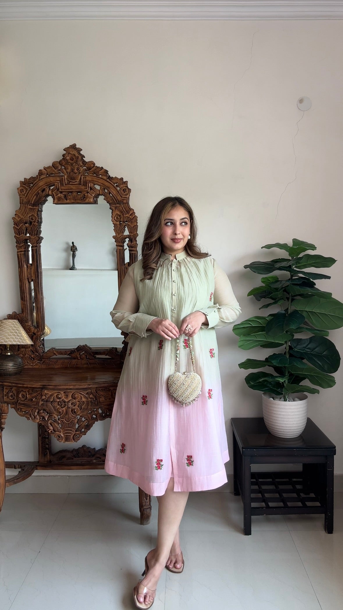Pastel Bliss Chanderi Dress