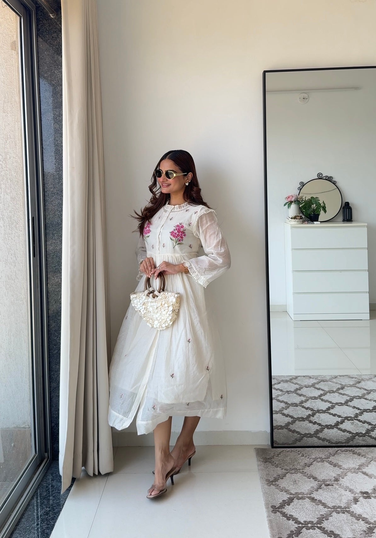 White Frill Dress