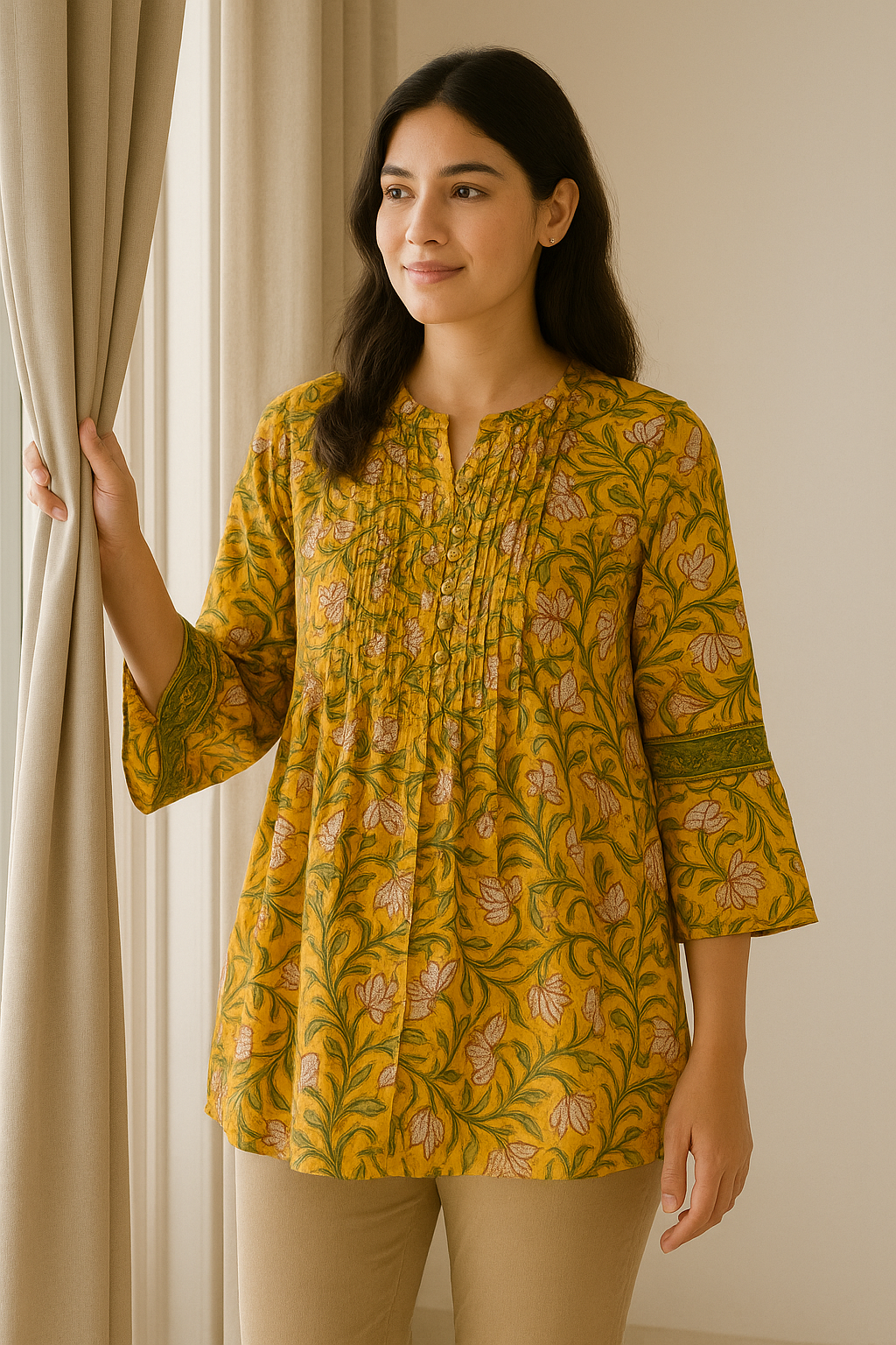 Seher Hand-Block Top