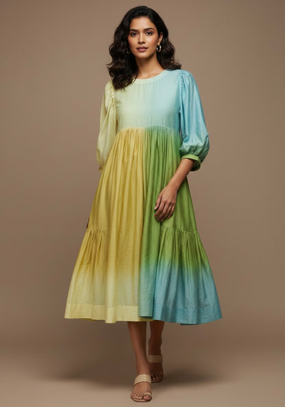 Aurora Chanderi Dress