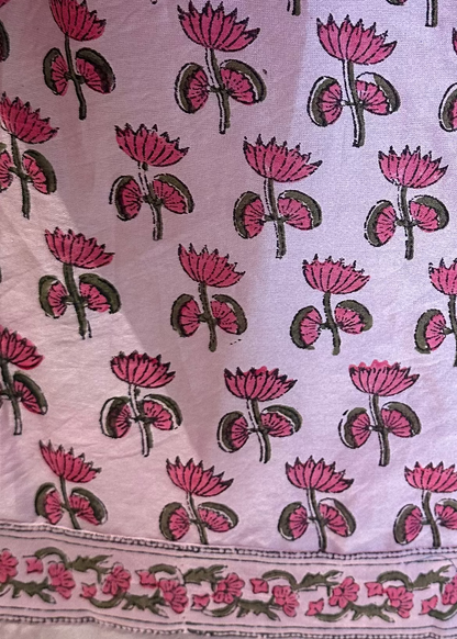 Pink Lotus Chanderi Co-ord