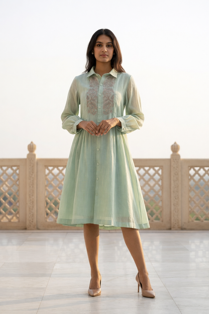 Sage Bloom Dress