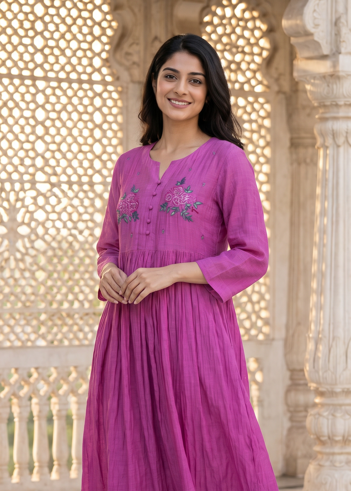 Rani Classic Chanderi Dress