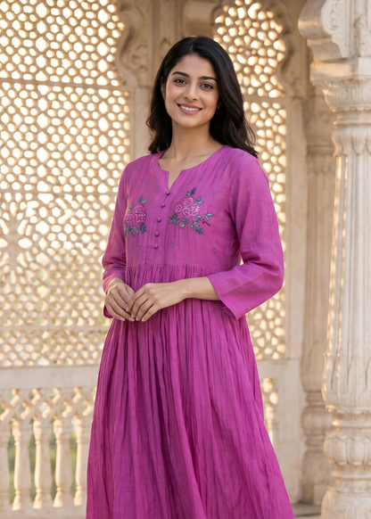 Rani Classic Chanderi Dress