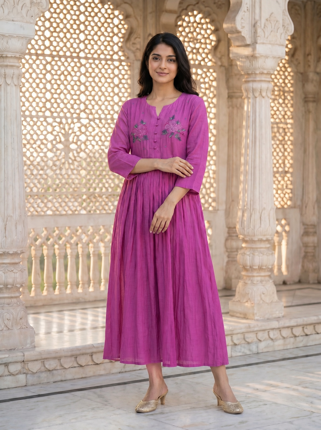 Rani Classic Chanderi Dress