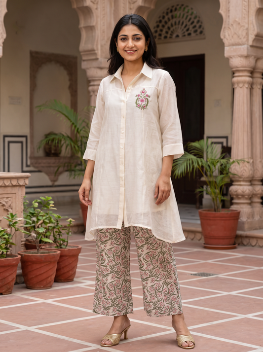 Ivory Blossom Co-ord Set