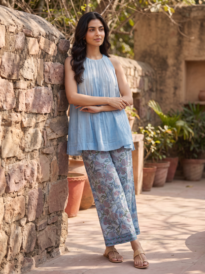 Cloud Hand Block-Printed Co-ord Set