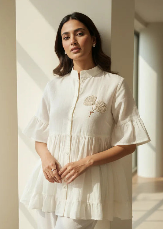 Pearl Chanderi Top