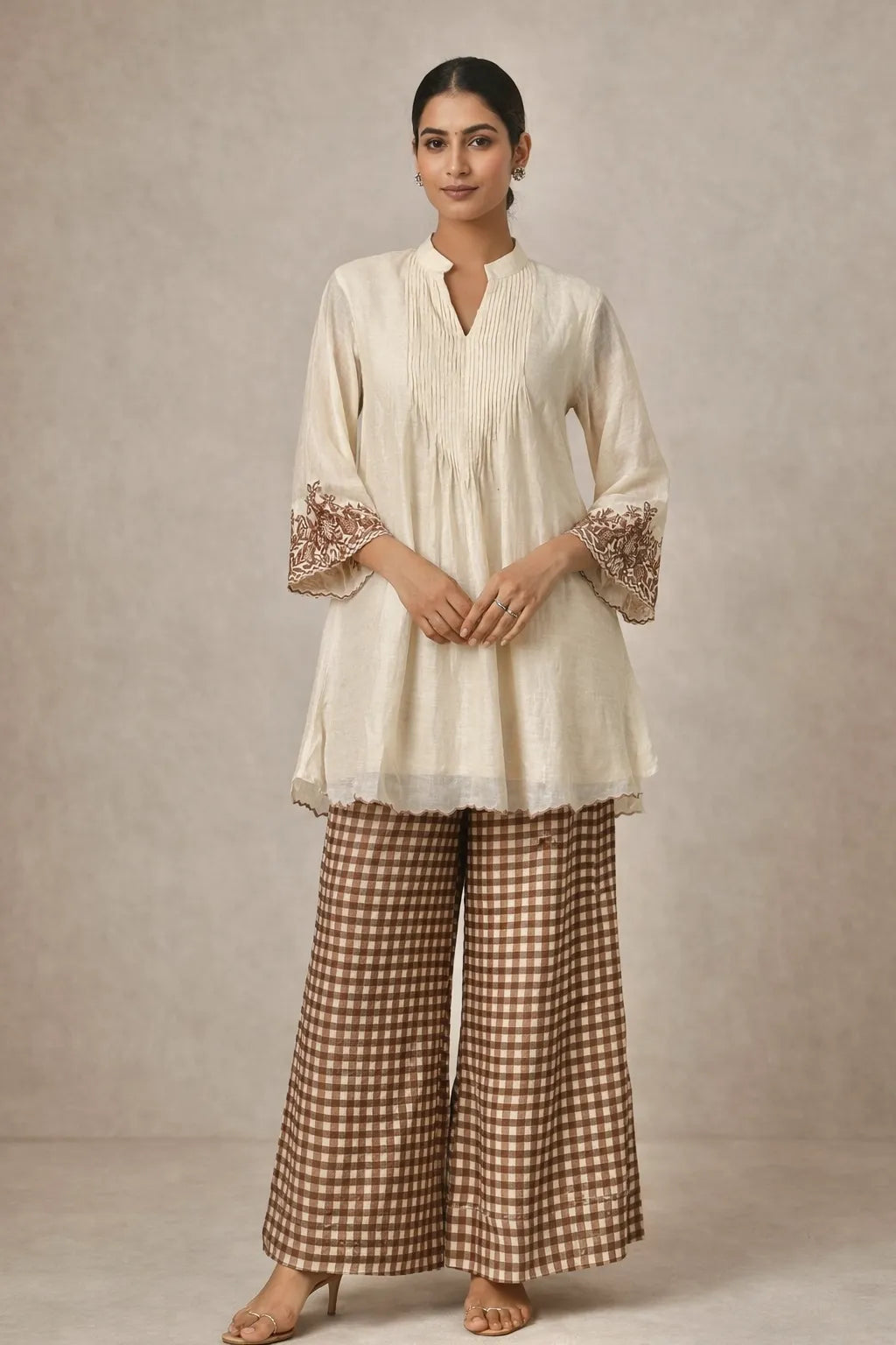 Earthy Bloom Chanderi Co-ord