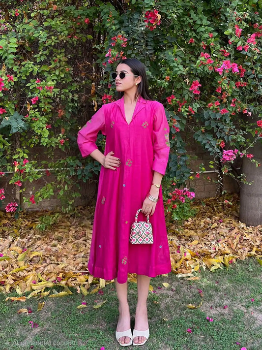 Rani Ombre Chanderi Dress