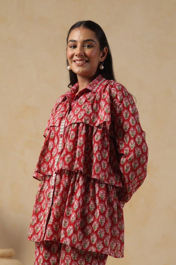 Gulmohar Frill Top