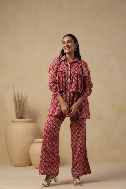 Gulmohar Frill Top