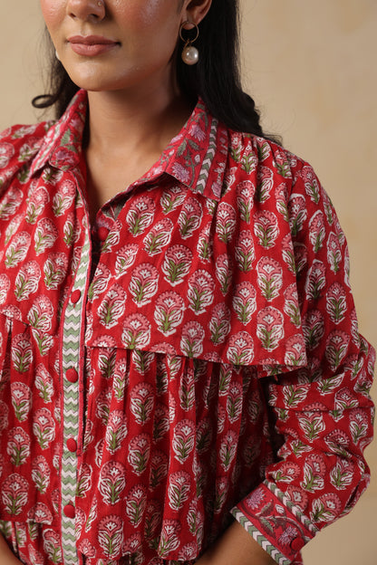 Gulmohar Frill Top