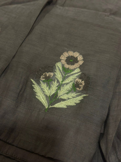 Terra Embroidered Chanderi Dress